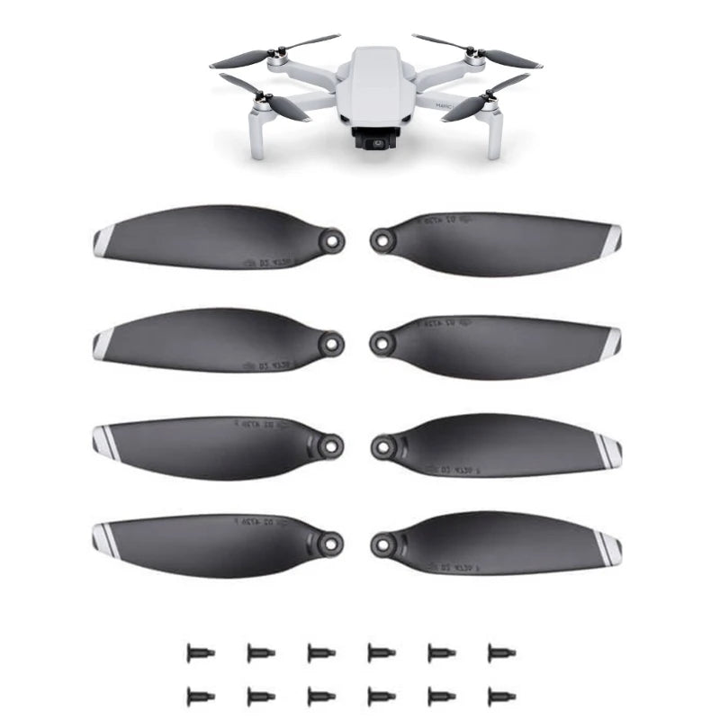 1 Set Flight Propellers Quadcopter Propellers Replacement Enhances Stability with Mounting Screws
