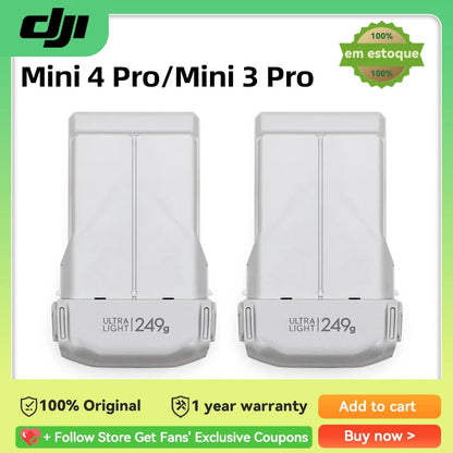 DJI Mini 4 Pro Intelligent Flight Battery Provides a Max Flight Time of 34 minutes for DJI Mini 4 Pro/ Mini 3 Pro New Original